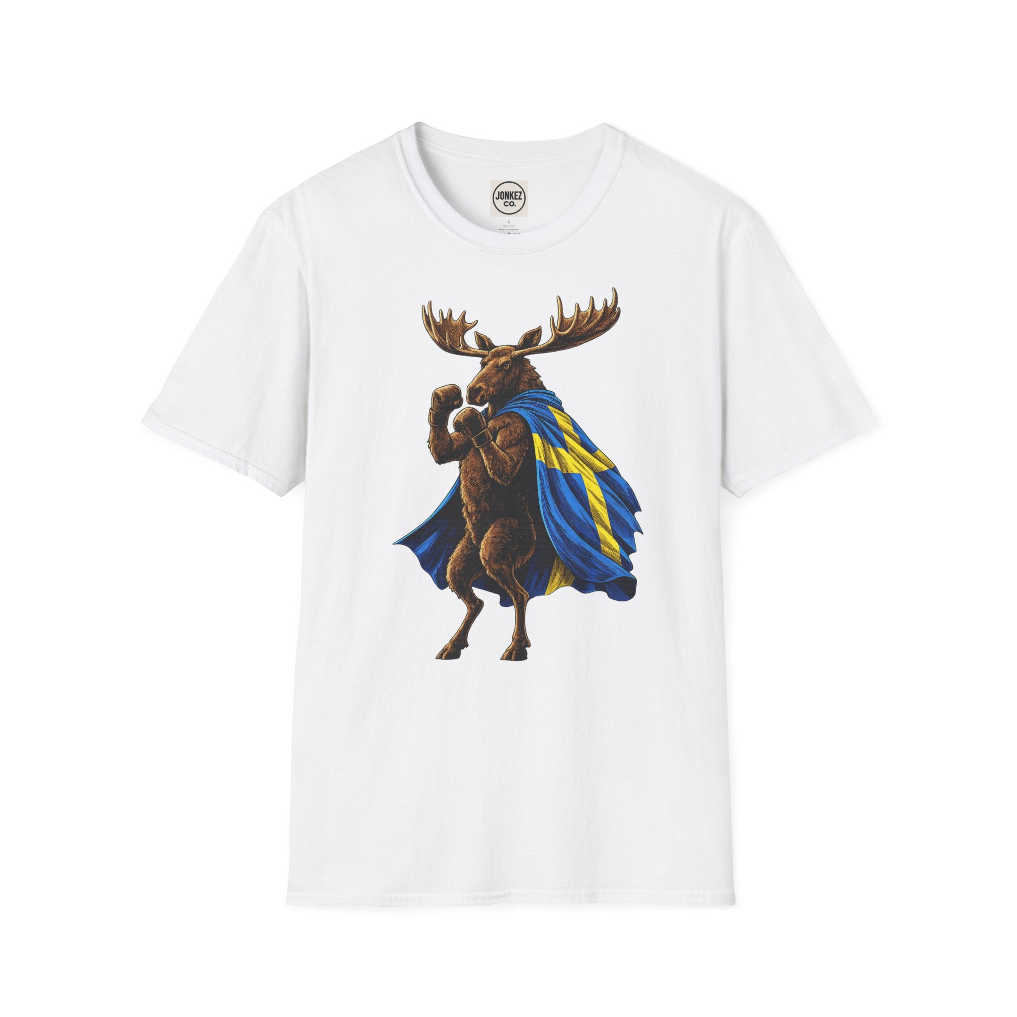 Nordic Knockout - Swedish Moose Boxing Tee (Unisex)