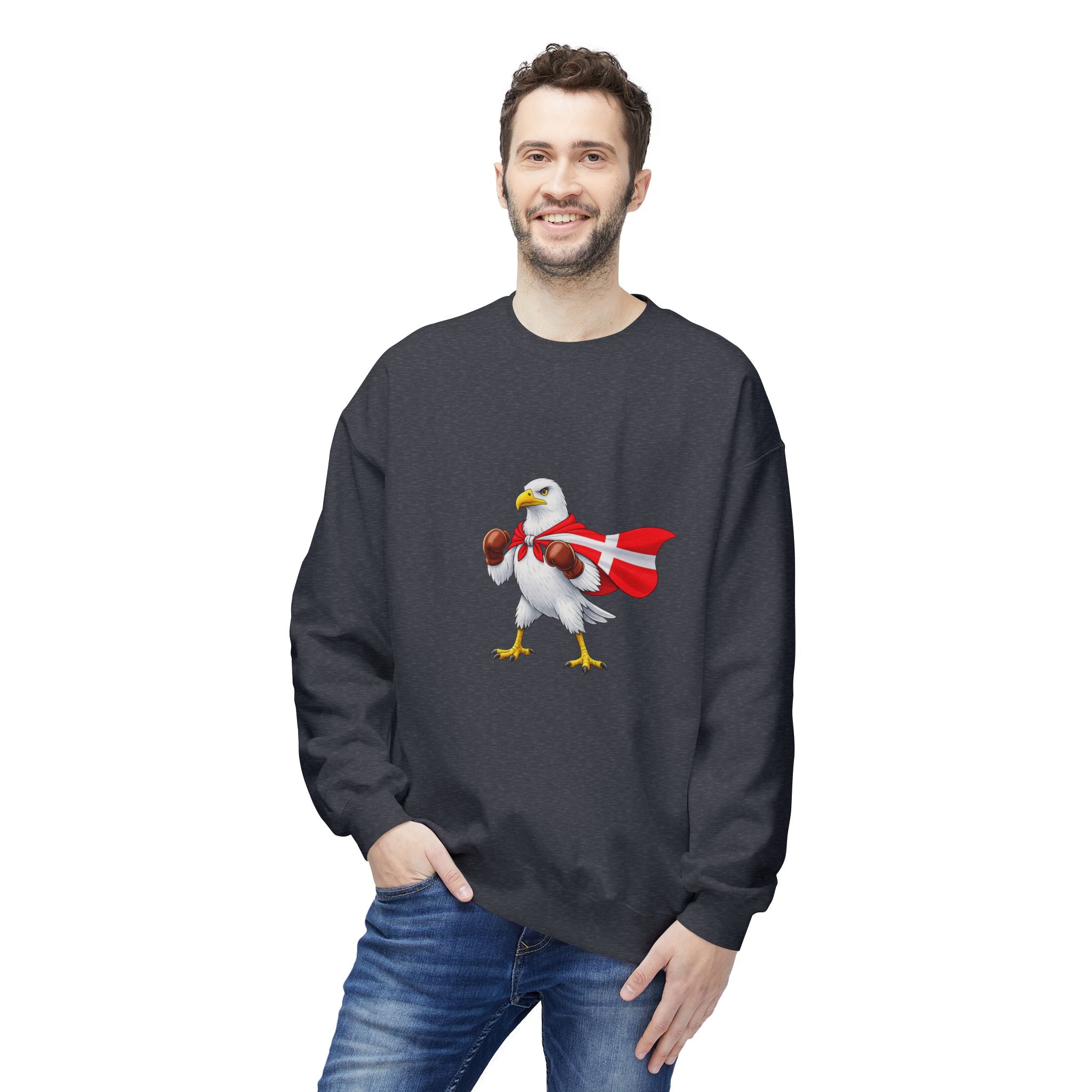 Nordic Knockout - Danish Seagull Boxing Sweatshirt (Unisex)