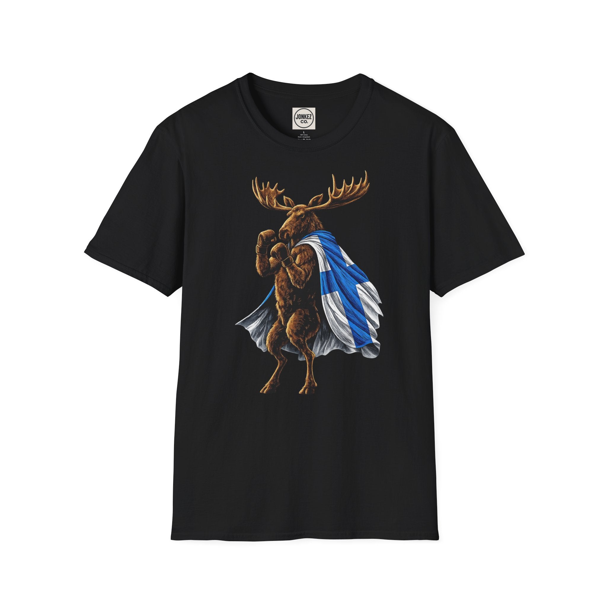 Nordic Knockout - Finnish Moose Boxing Tee (Unisex)
