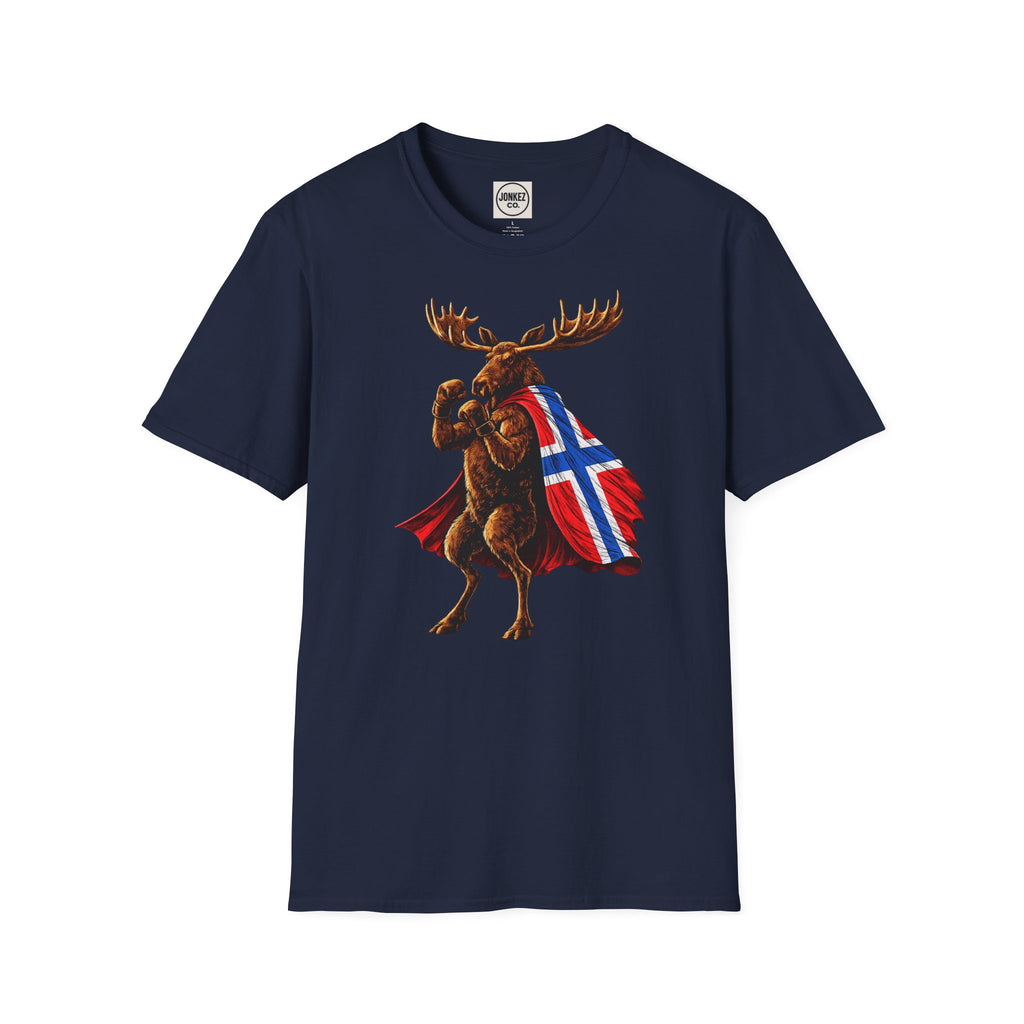 Nordic Knockout - Norwegian Moose Boxing Tee (Unisex)