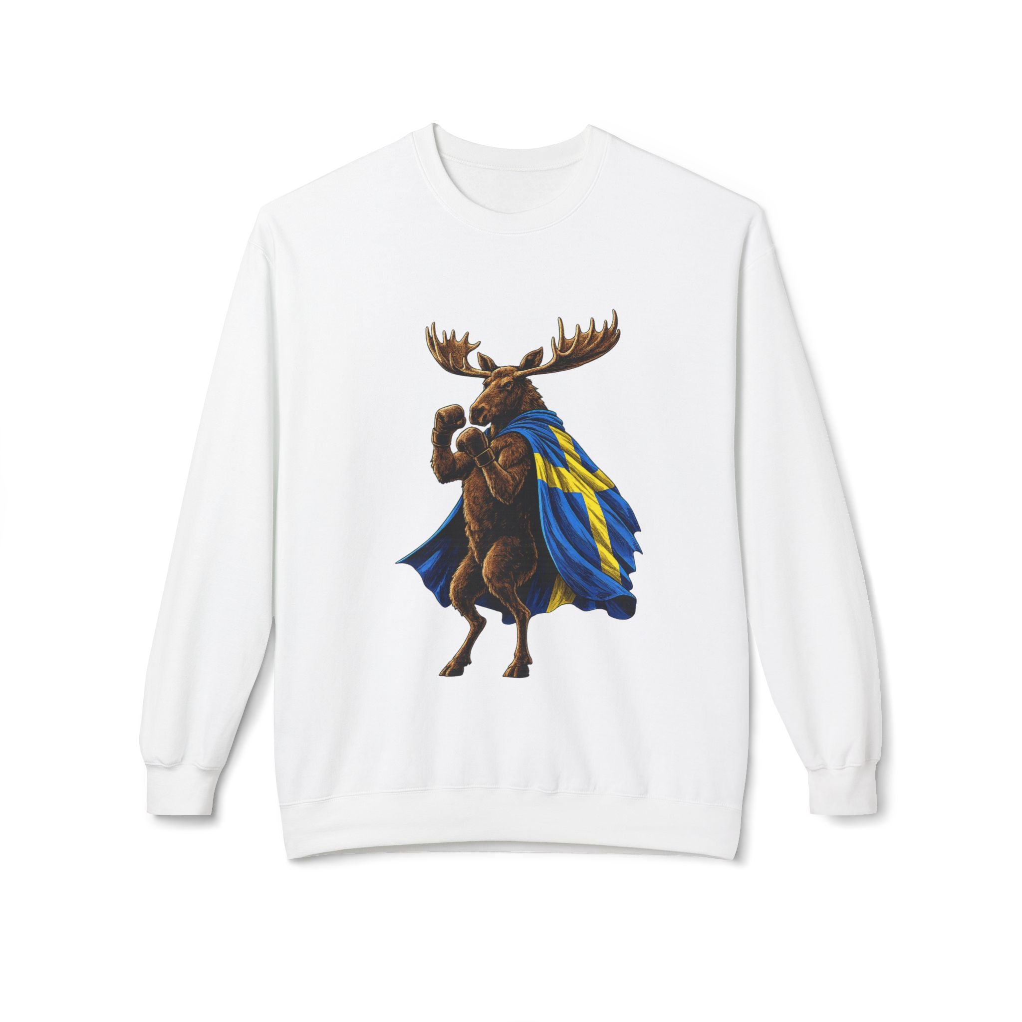 Nordic Knockout - Swedish Moose Boxing Sweatshirt (Unisex)