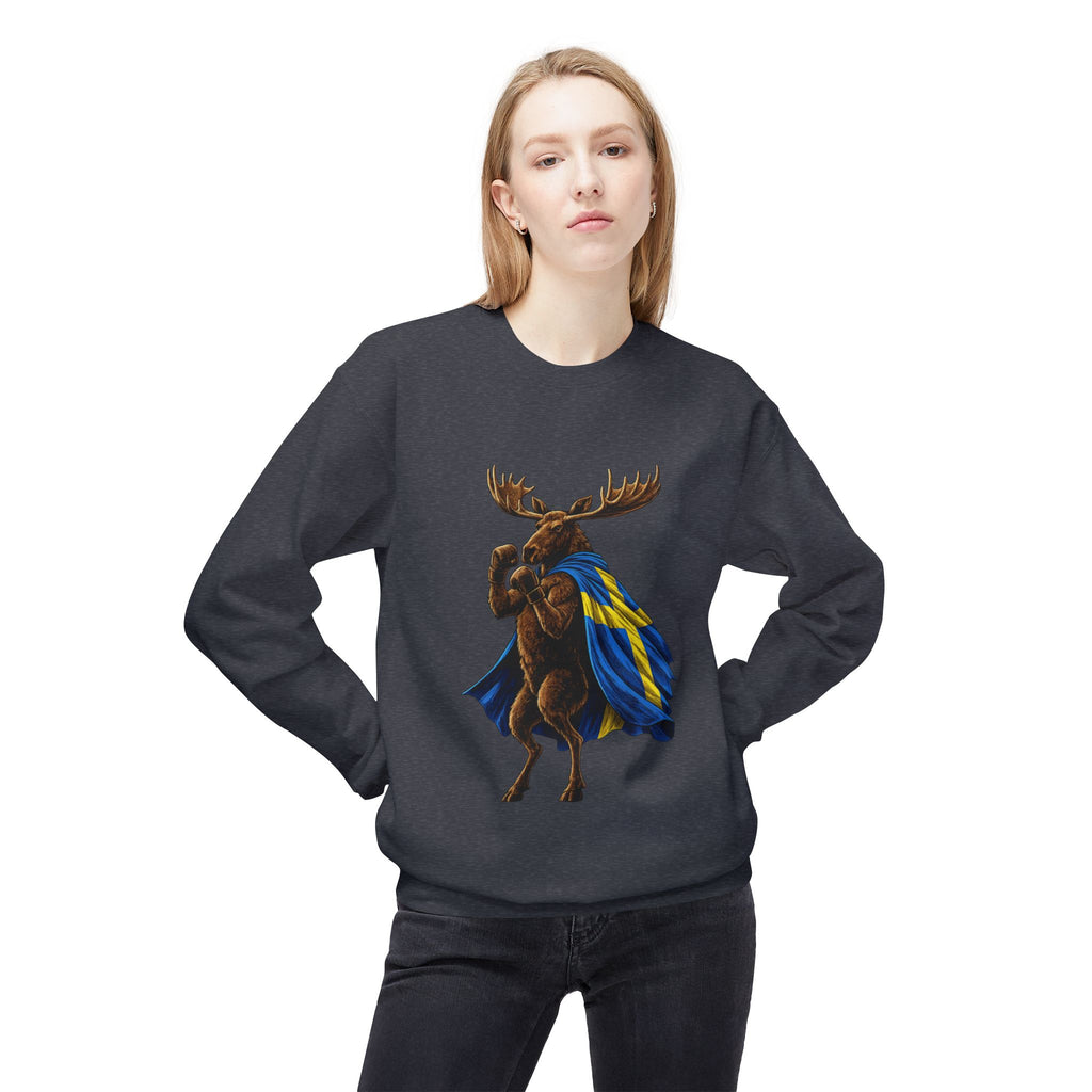 Nordic Knockout - Swedish Moose Boxing Sweatshirt (Unisex)