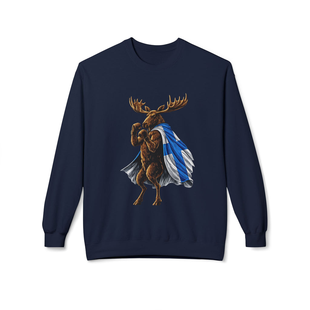 Nordic Knockout - Finnish Moose Boxing Sweatshirt (Unisex)