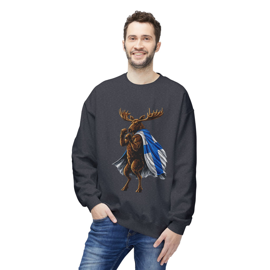 Nordic Knockout - Finnish Moose Boxing Sweatshirt (Unisex)