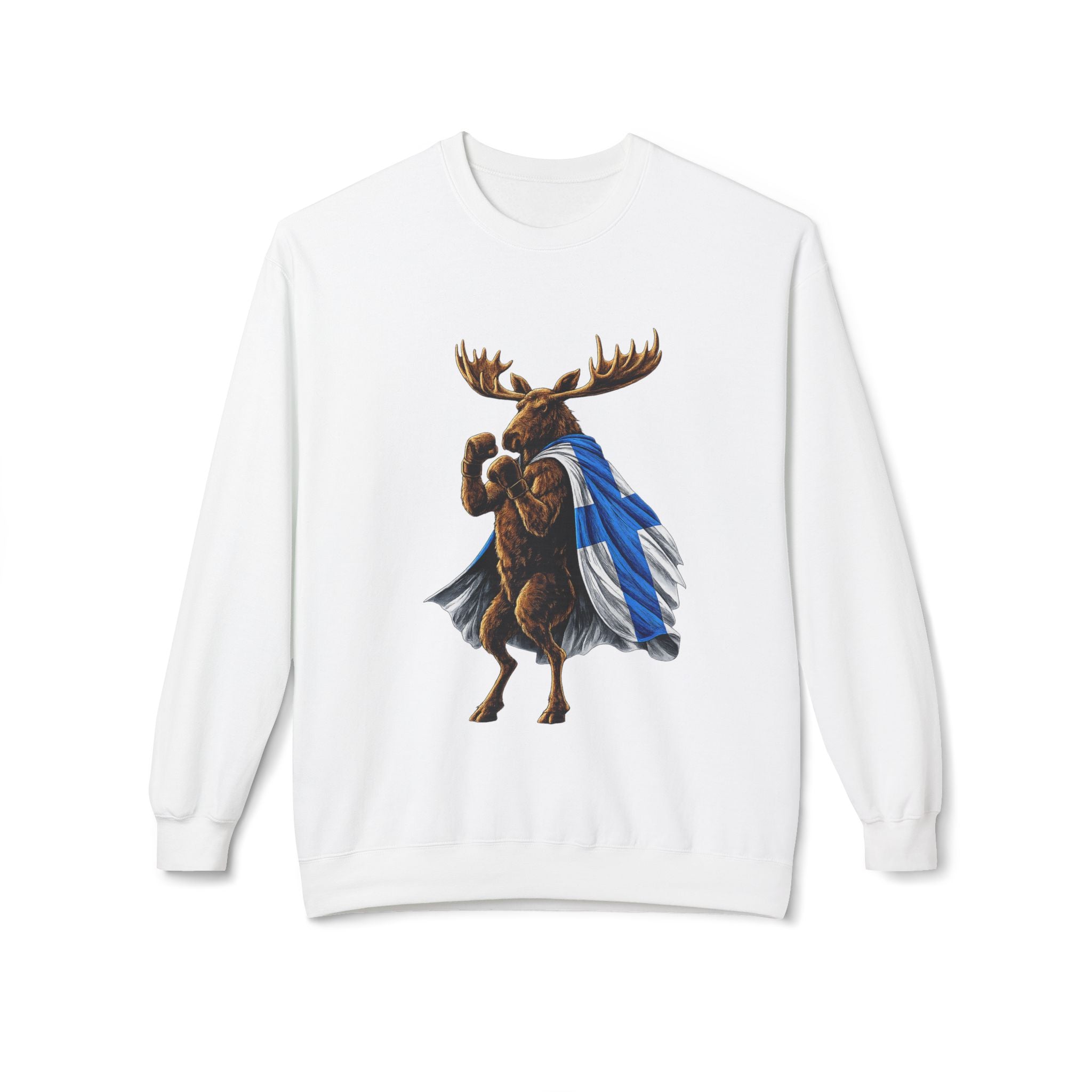 Nordic Knockout - Finnish Moose Boxing Sweatshirt (Unisex)