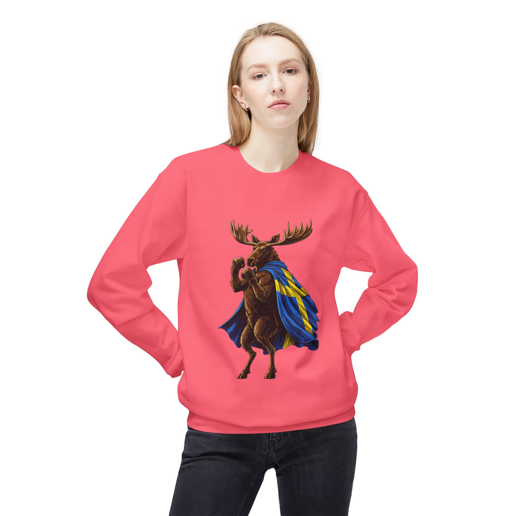 Nordic Knockout - Swedish Moose Boxing Sweatshirt (Unisex)