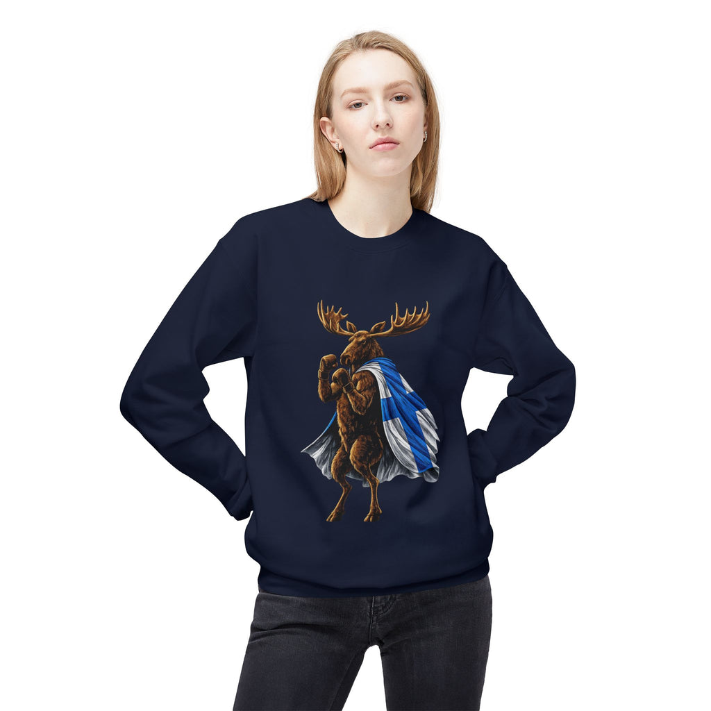 Nordic Knockout - Finnish Moose Boxing Sweatshirt (Unisex)
