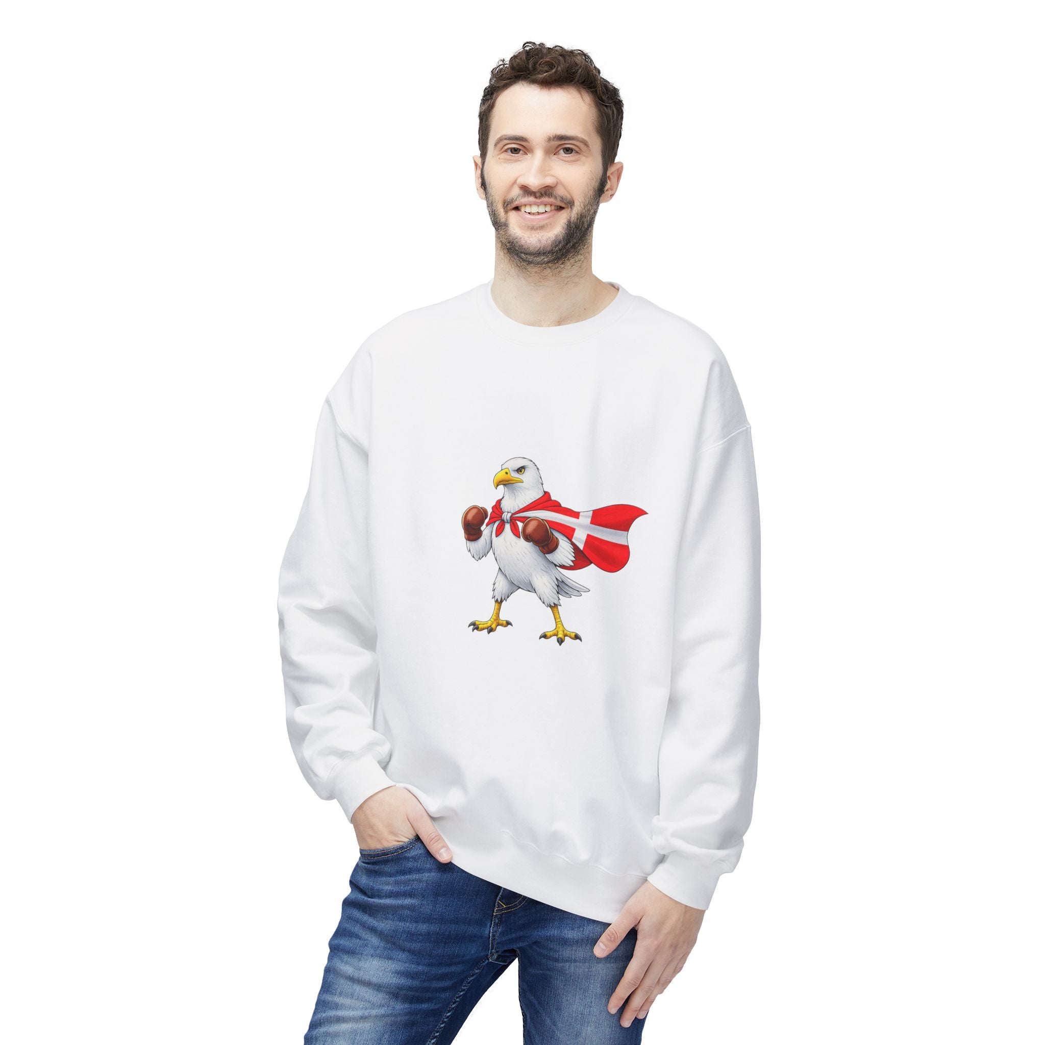 Nordic Knockout - Danish Seagull Boxing Sweatshirt (Unisex)