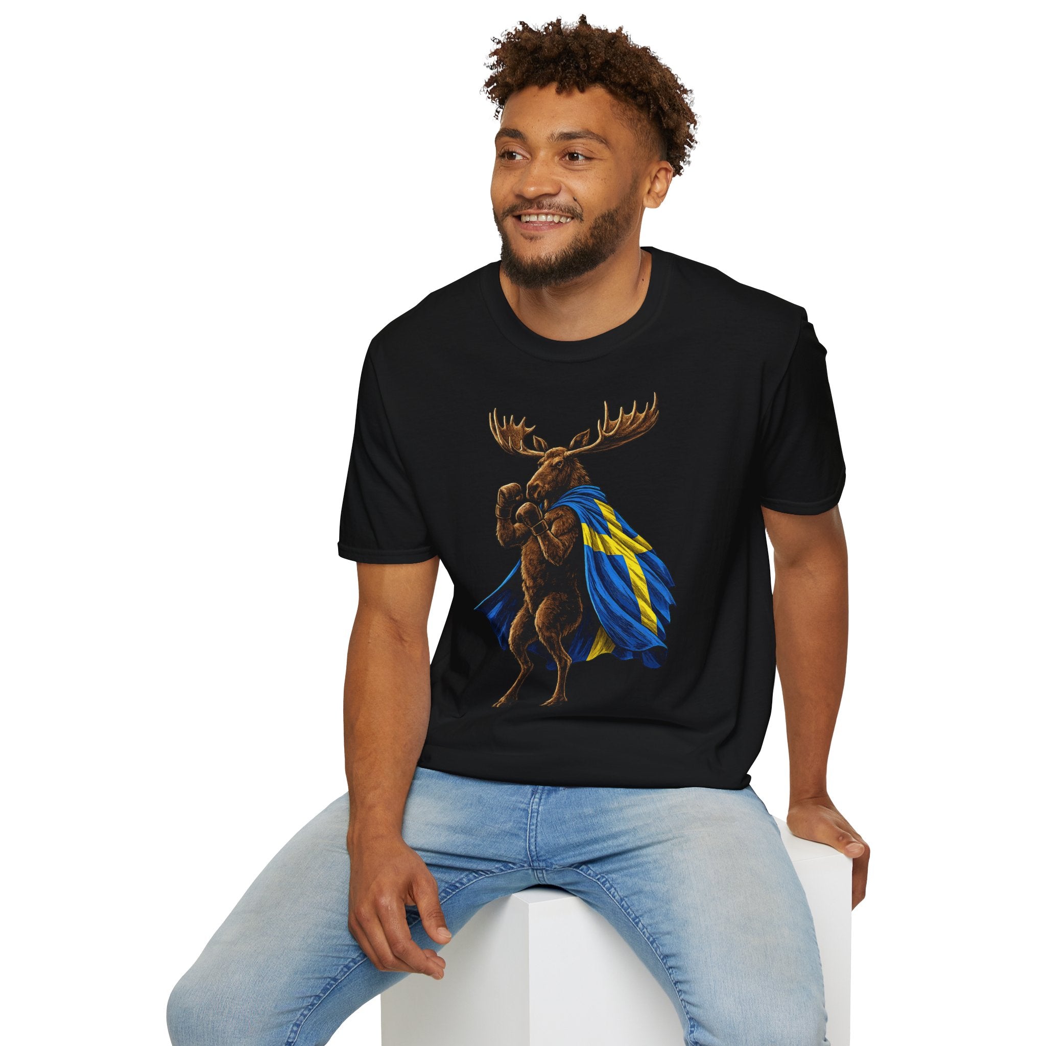 Nordic Knockout - Swedish Moose Boxing Tee (Unisex)