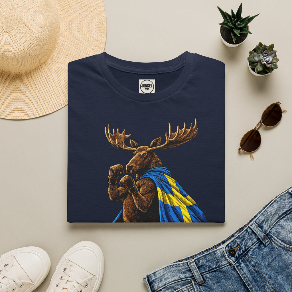 Nordic Knockout - Swedish Moose Boxing Tee (Unisex)