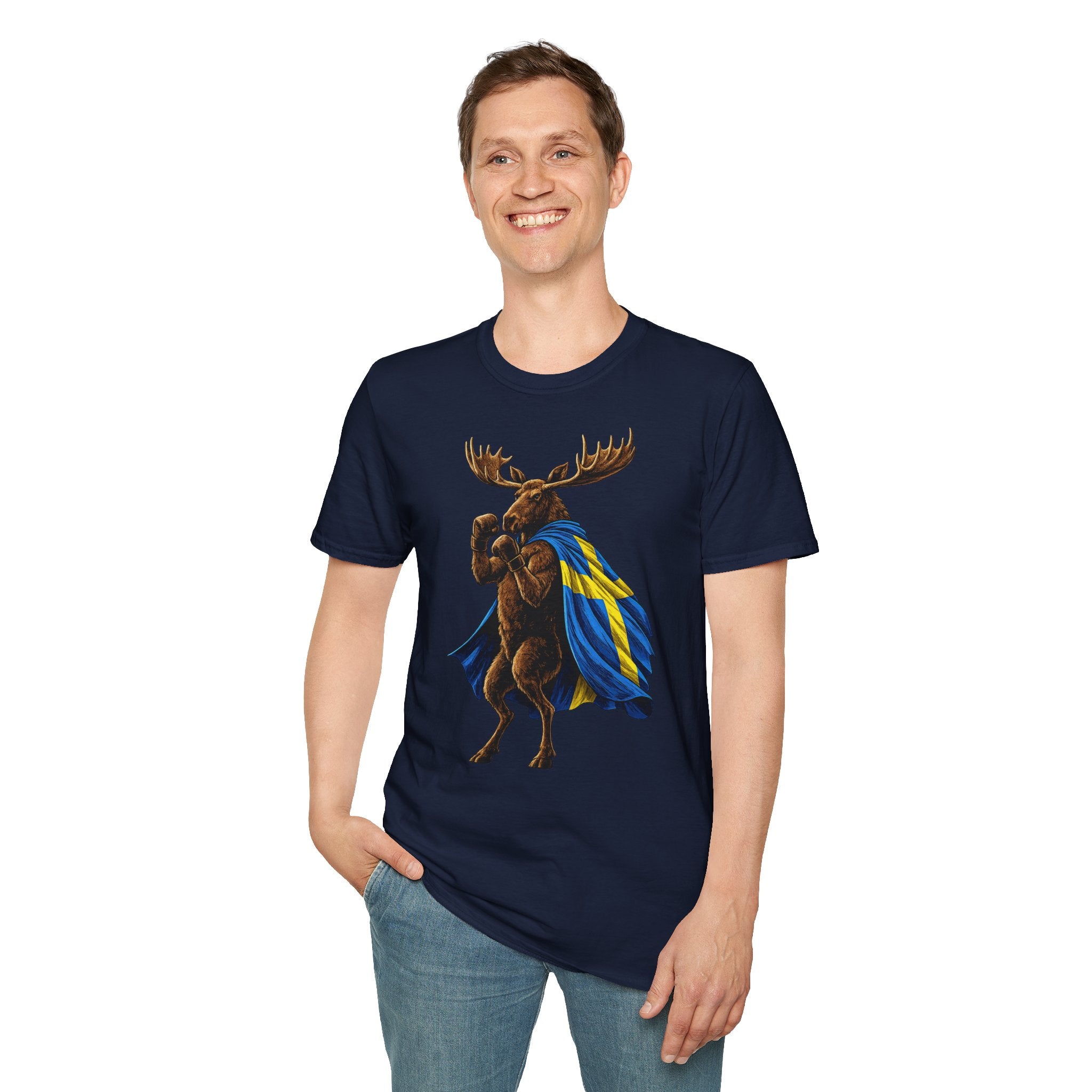 Nordic Knockout - Swedish Moose Boxing Tee (Unisex)