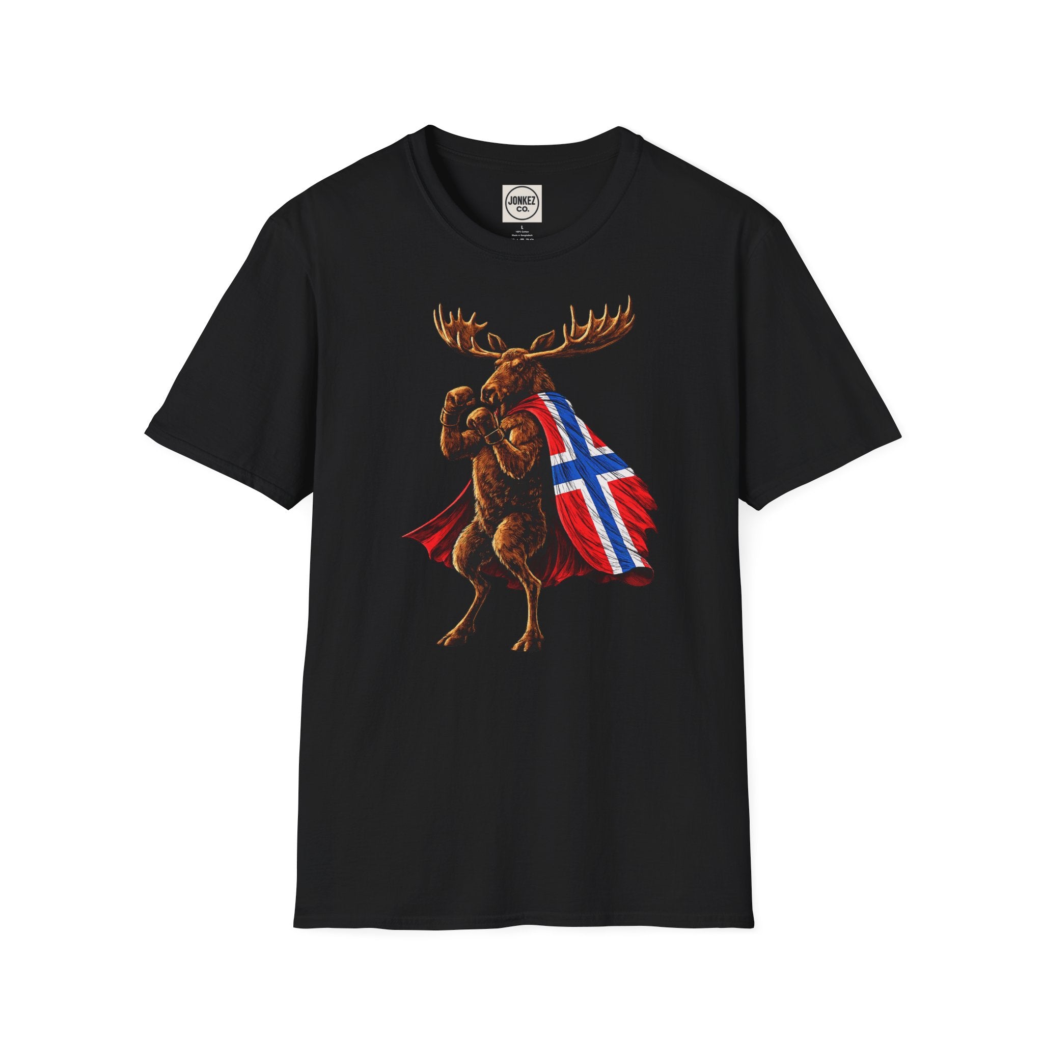 Nordic Knockout - Norwegian Moose Boxing Tee (Unisex)