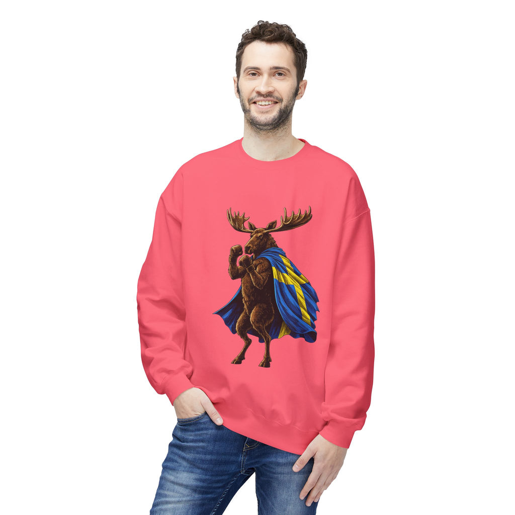 Nordic Knockout - Swedish Moose Boxing Sweatshirt (Unisex)