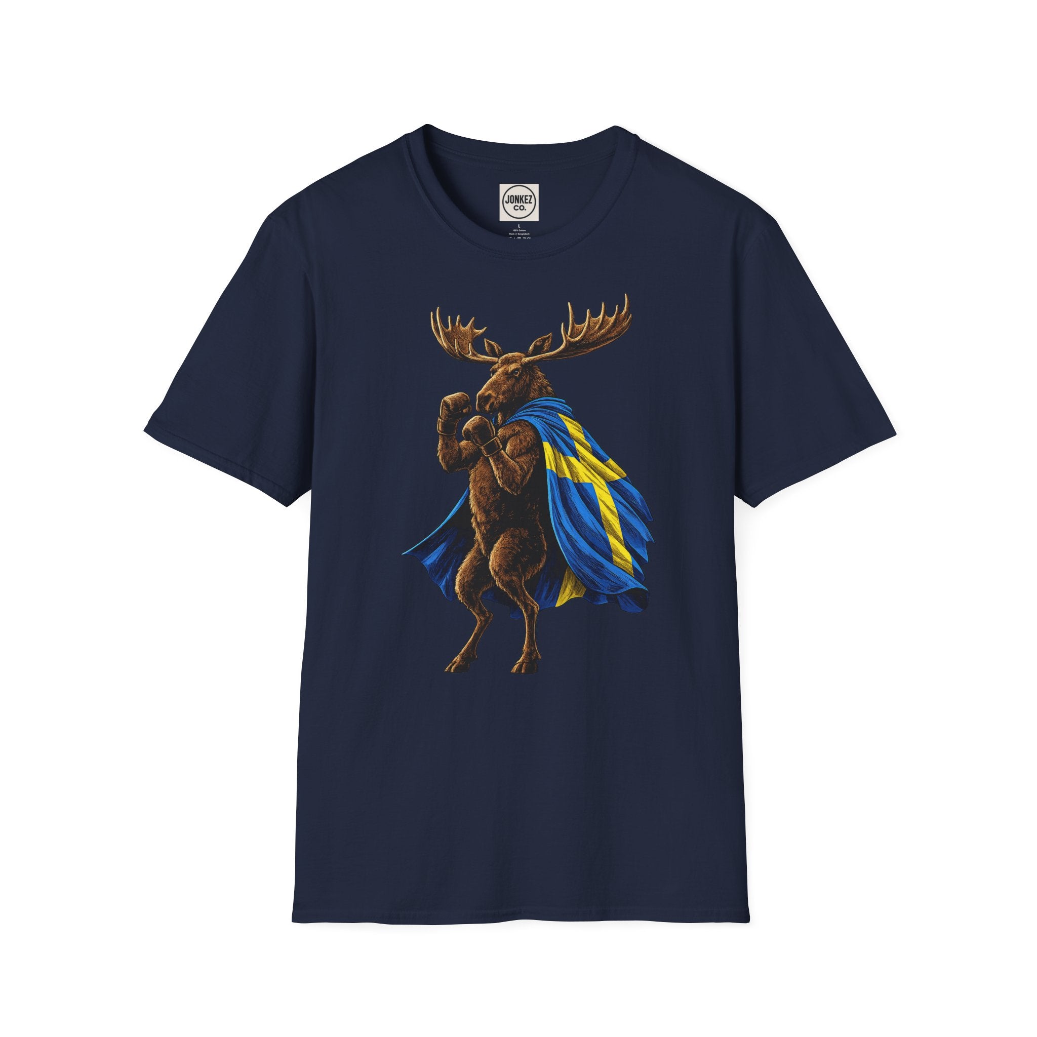 Nordic Knockout - Swedish Moose Boxing Tee (Unisex)