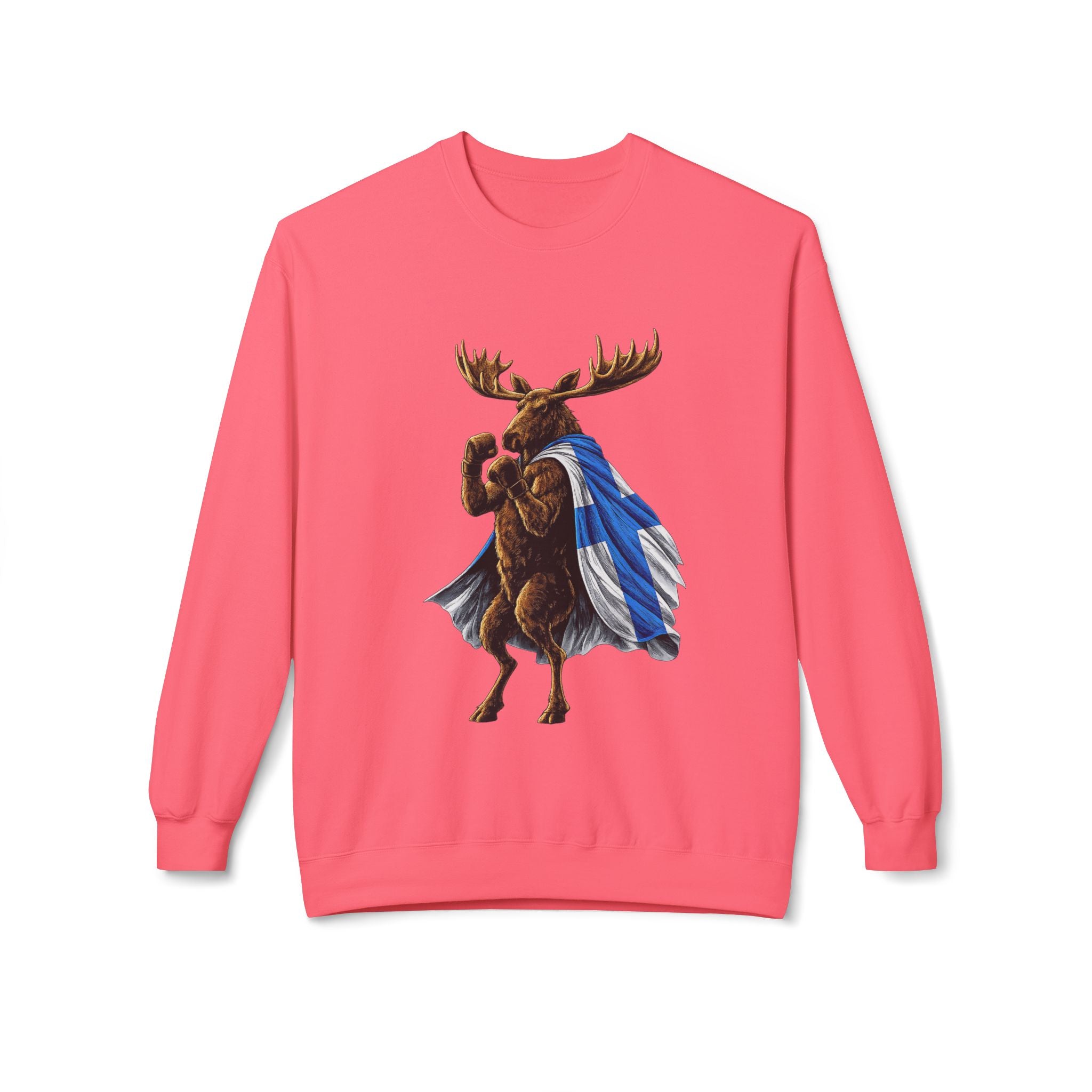 Nordic Knockout - Finnish Moose Boxing Sweatshirt (Unisex)