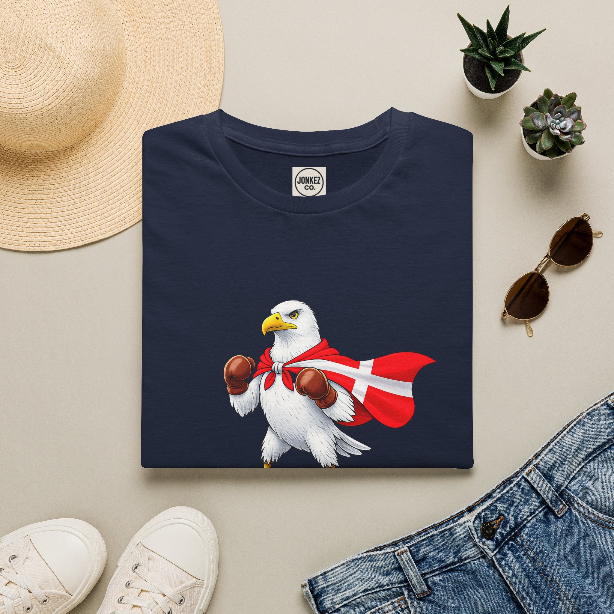 Nordic Knockout - Danish Seagull Boxing Tee (Unisex)