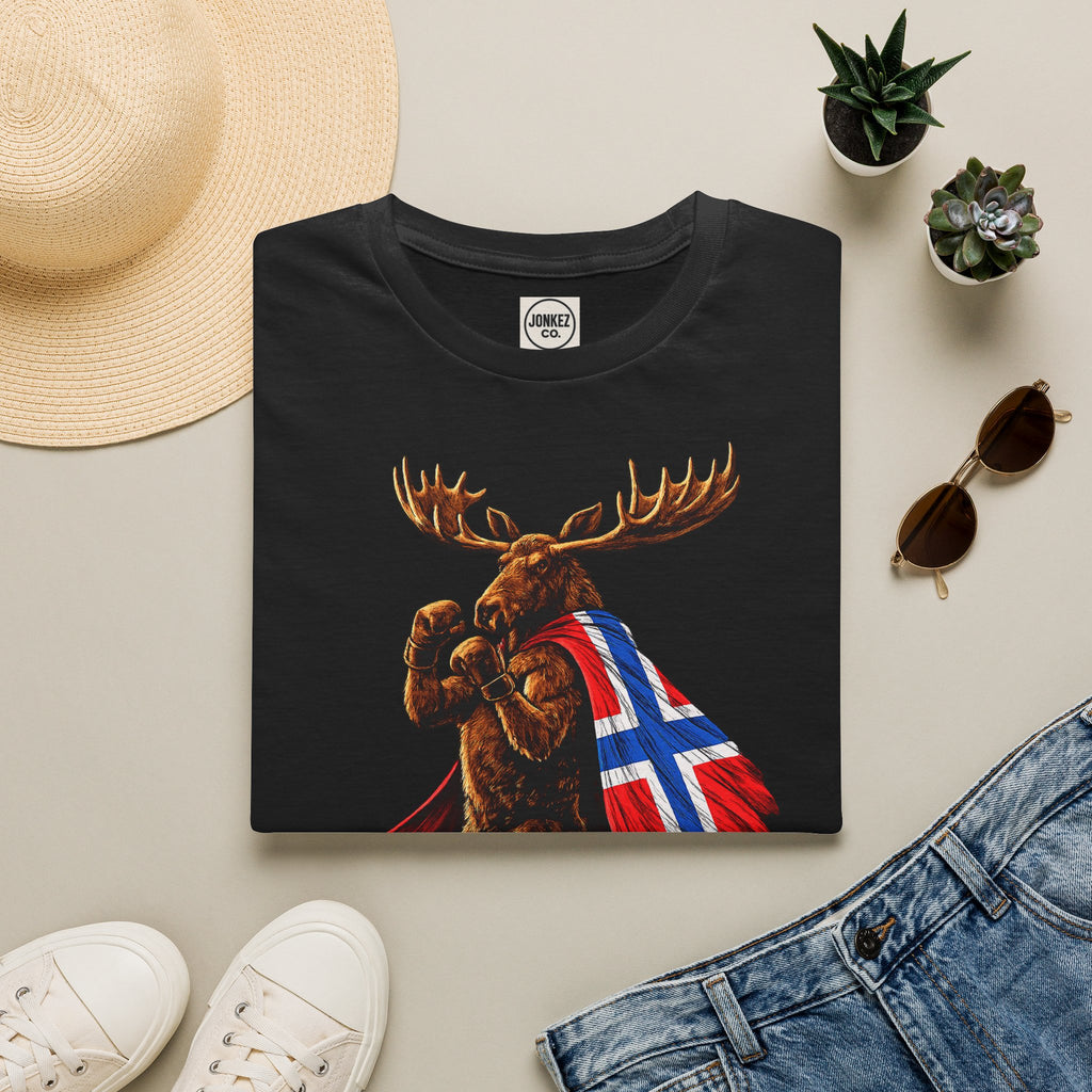 Nordic Knockout - Norwegian Moose Boxing Tee (Unisex)