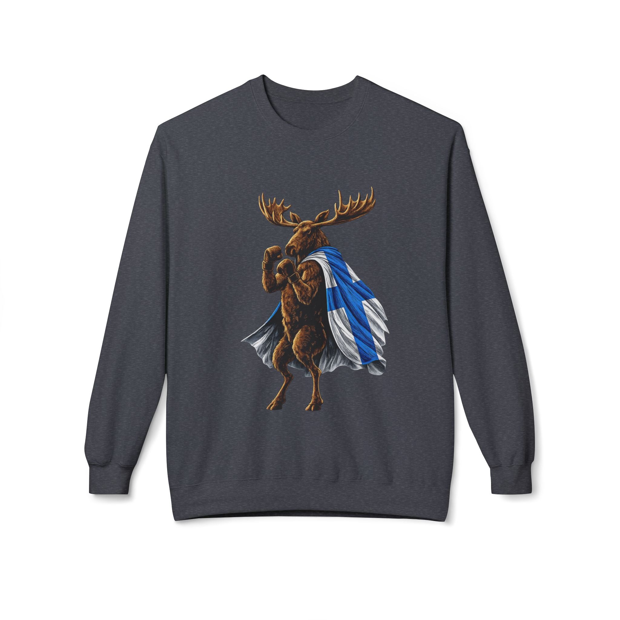 Nordic Knockout - Finnish Moose Boxing Sweatshirt (Unisex)