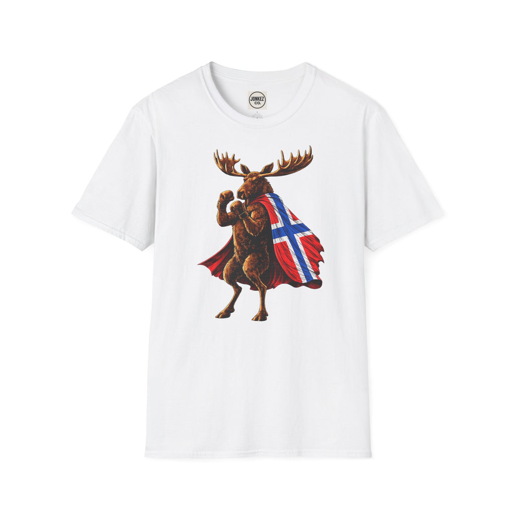 Nordic Knockout - Norwegian Moose Boxing Tee (Unisex)