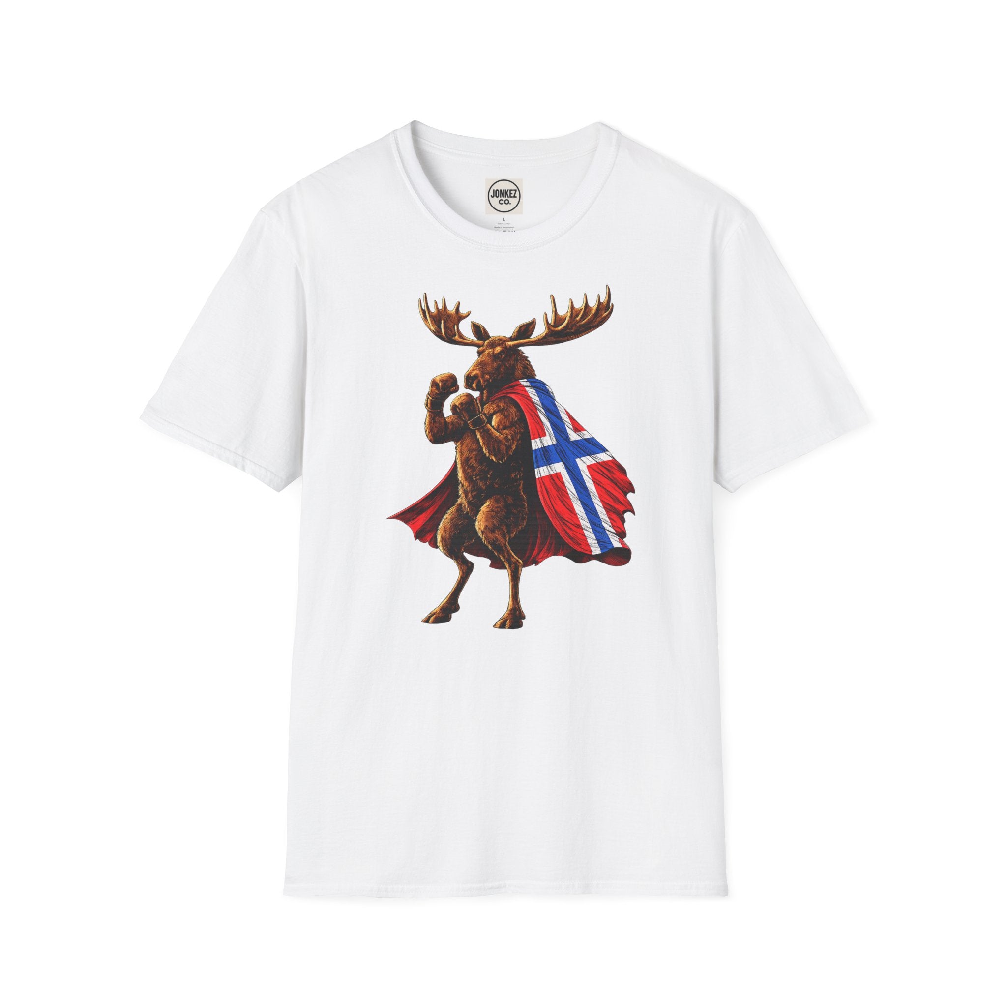 Nordic Knockout - Norwegian Moose Boxing Tee (Unisex)
