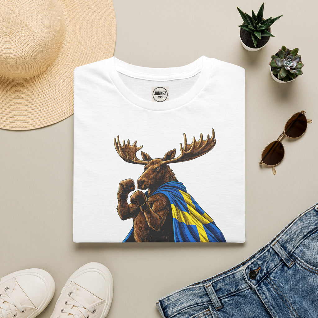 Nordic Knockout - Swedish Moose Boxing Tee (Unisex)