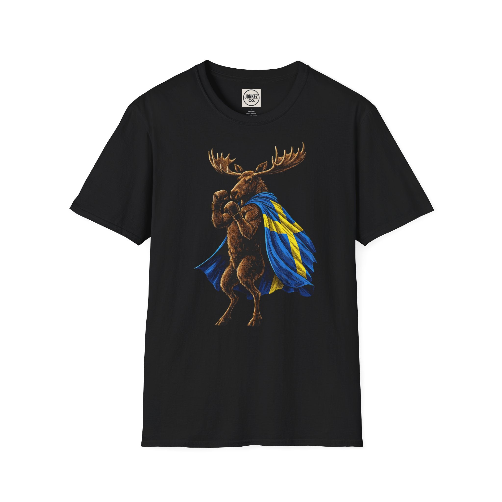 Nordic Knockout - Swedish Moose Boxing Tee (Unisex)